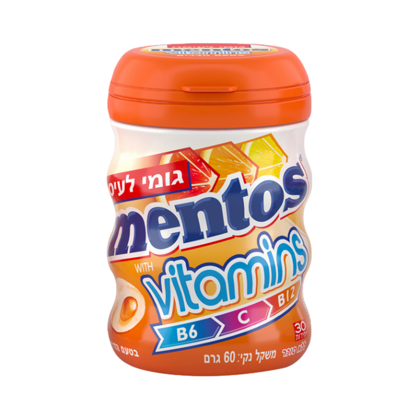 Mentos Sugar Free Vitamins Citrus Gum Mentos Sugar Free Vitamins Citrus Gum