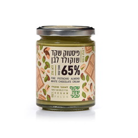 ממרח פיסטוק מרציפני ושוקולד לבן שקוף שזה טבעי