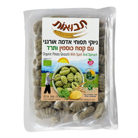 ניוקי תפוח אדמה אורגני עם קמח כוסמין ותרד